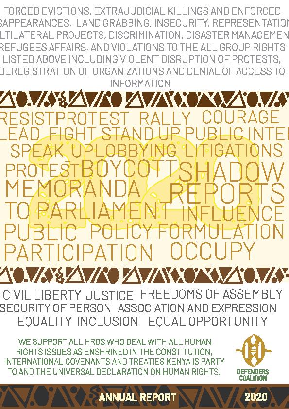 Defenders Coalition Annual Report – 2021