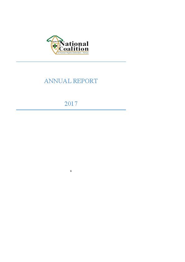 NCHRD-K Annual Report – 2017